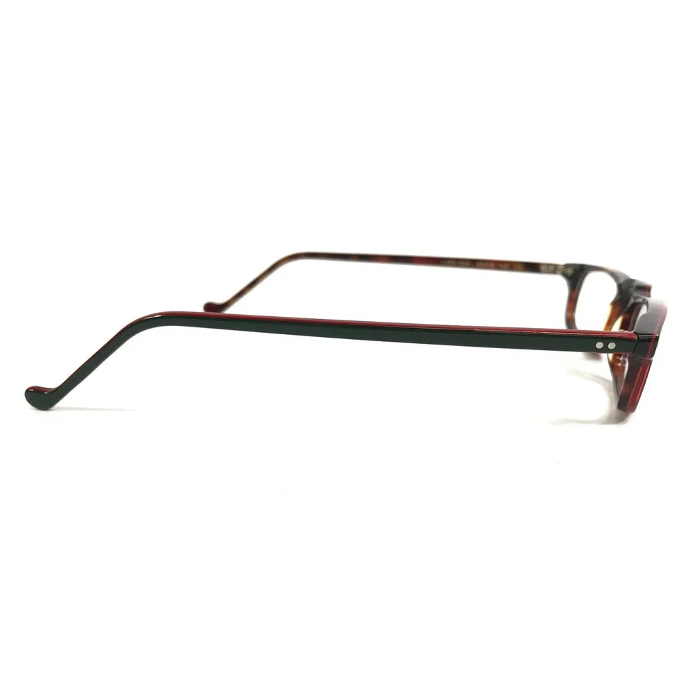 Jean Lafont Eyeglasses Frames LIBRE 434 Dark Green on Red Tortoise 49-19-148